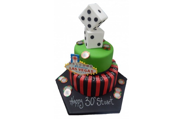 Roulette Vegas Tiered Cake